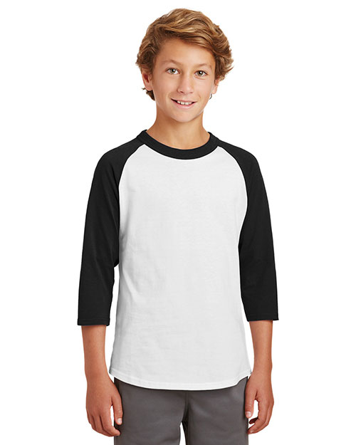 Sport-Tek® YT200 Boys Colorblock Raglan Jersey at GotApparel