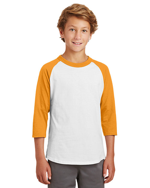 Sport-Tek® YT200 Boys Colorblock Raglan Jersey at GotApparel