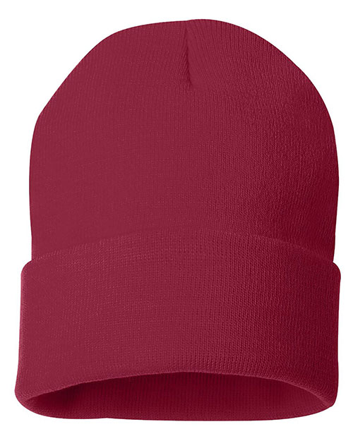 Sportsman SP12 Unisex 12 Inch Solid Knit Beanie at GotApparel
