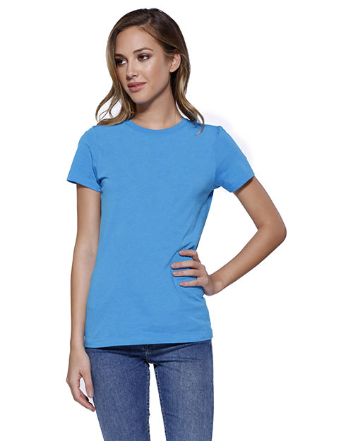 Startee Drop Ship ST1210 Women Ladies' Cotton Crew Neck T-Shirt at GotApparel