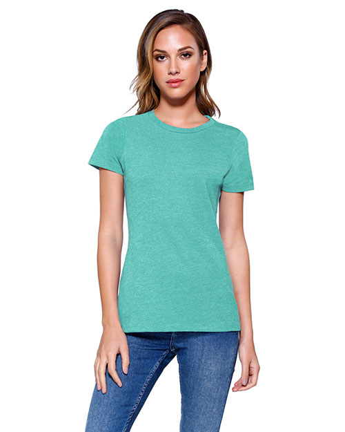 Startee Drop Ship ST1410 Women Ladies' Cvc Crew Neck T-Shirt at GotApparel