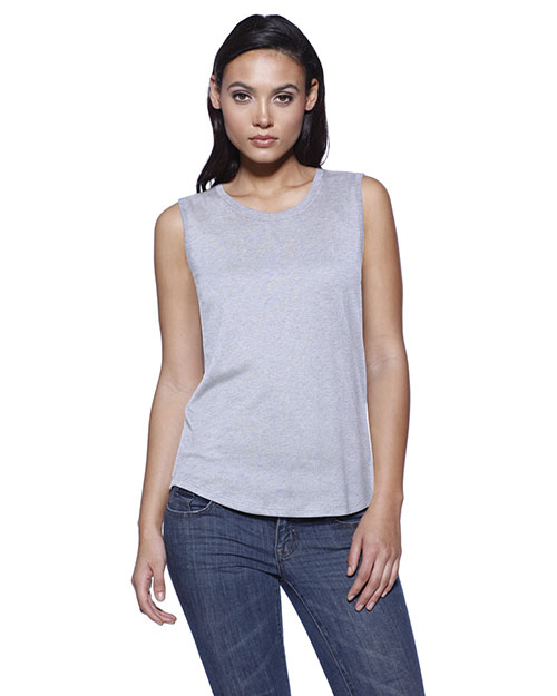 Startee Drop Ship ST1452 Women Ladies' Cvc Sleeveless T-Shirt at GotApparel