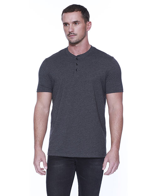 Startee Drop Ship ST2460 Men Cvc Henley at GotApparel