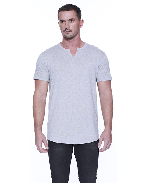 Startee Drop Ship ST2822 Men Cotton/Modal Slit V-Neck at GotApparel