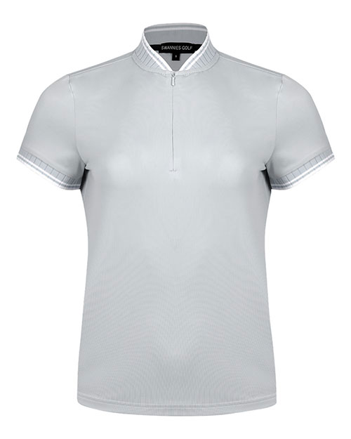 Swannies Golf SW8700L Women's Tara Tipped Polo at GotApparel