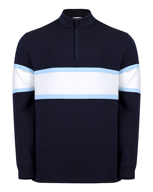 Swannies Golf SWOQ500 Men's Owen Quarter-Zip Colorblock Pullover at GotApparel