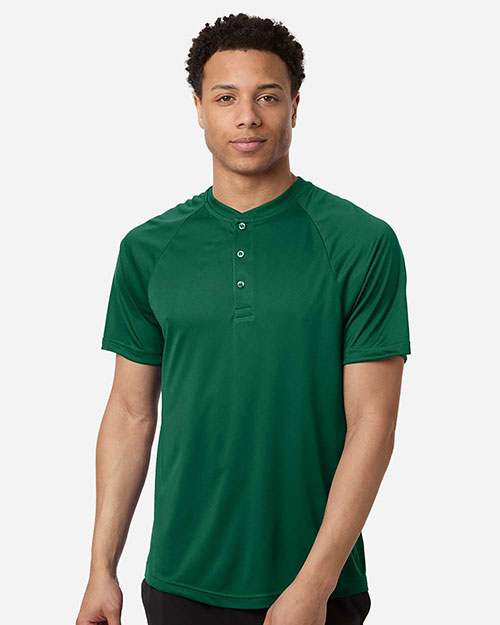 Team 365 TT11HN Men's Zone Performance Henley at GotApparel