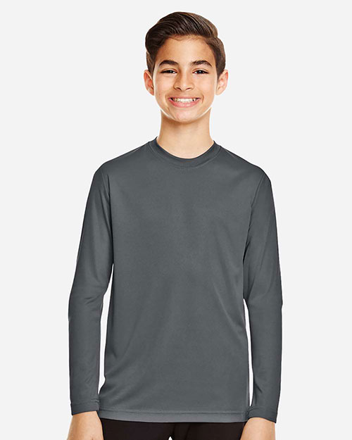Team 365 TT11YL Boys Zone Performance Long-Sleeve T-Shirt at GotApparel