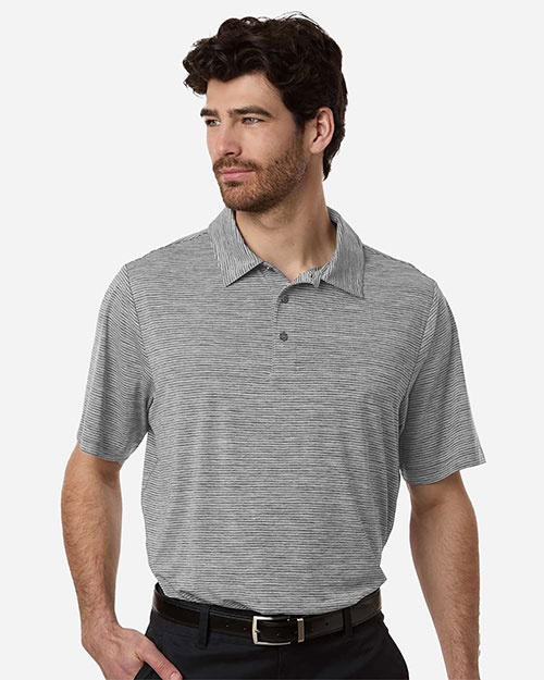 Team 365 TT125 Men's Relay Heathered Stripe Polo at GotApparel