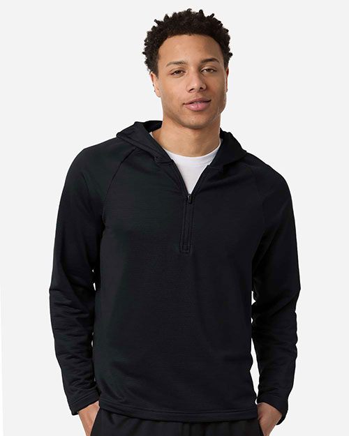 Team 365 TT200 Men's Qualify Quarter-Zip Hooded Pullover at GotApparel
