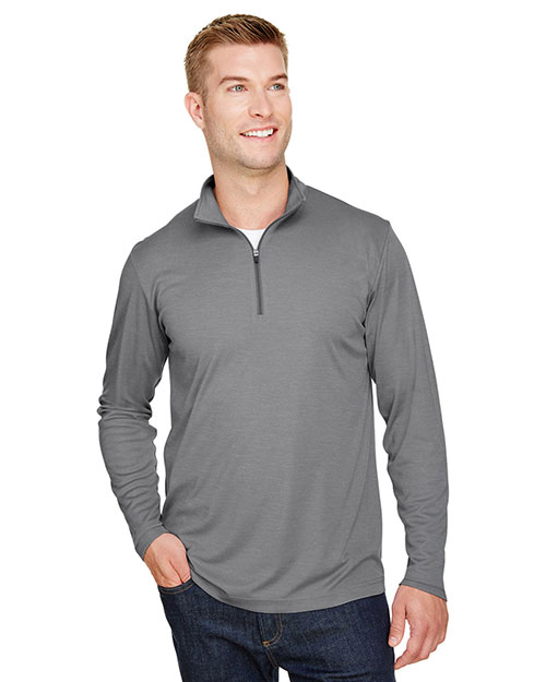 Team 365 TT31H Men 3.8 oz Zone Sonic Heather Performance Quarter-Zip at GotApparel