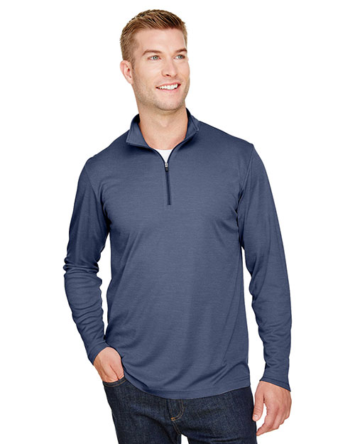 Team 365 TT31H Men 3.8 oz Zone Sonic Heather Performance Quarter-Zip at GotApparel