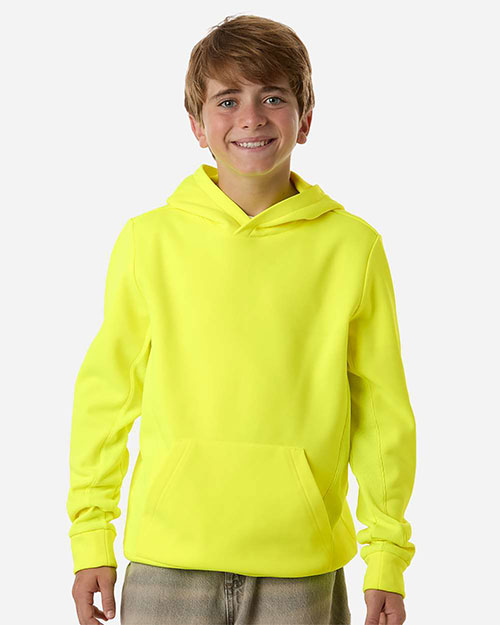 Team 365 TT400Y Youth Squad Hooded Tech Fleece Pullover at GotApparel