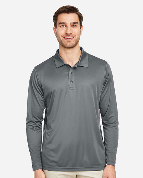 Team 365 TT51L Men Zone Performance Long Sleeve Polo at GotApparel