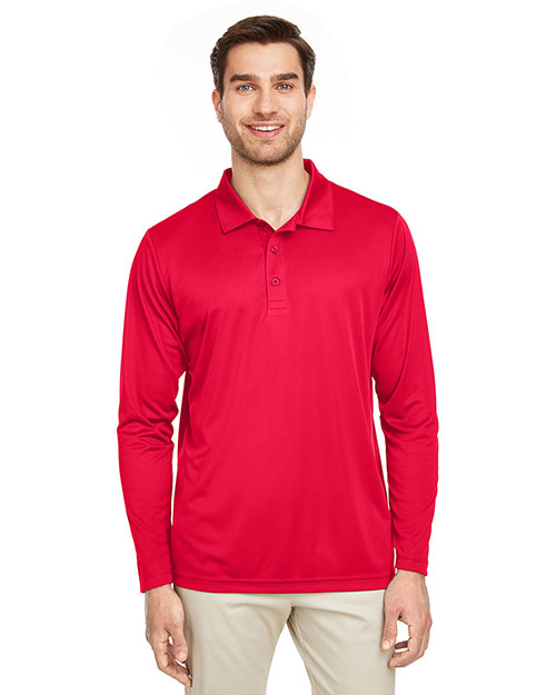 Team 365 TT51L Men Zone Performance Long Sleeve Polo at GotApparel