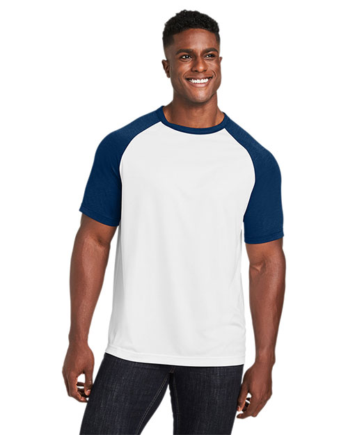 Team 365 TT62  Unisex Zone Colorblock Raglan T-Shirt at GotApparel