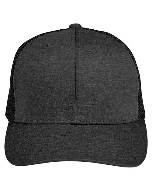 Team 365 TT802 Adult 3.8 oz Zone Sonic Heather Trucker Cap at GotApparel