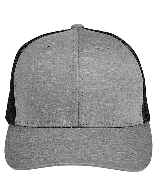 Team 365 TT802 Adult 3.8 oz Zone Sonic Heather Trucker Cap at GotApparel