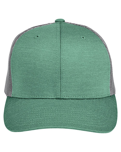 Team 365 TT802 Adult 3.8 oz Zone Sonic Heather Trucker Cap at GotApparel