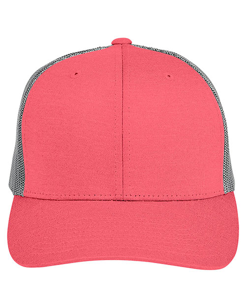 Team 365 TT802 Adult 3.8 oz Zone Sonic Heather Trucker Cap at GotApparel
