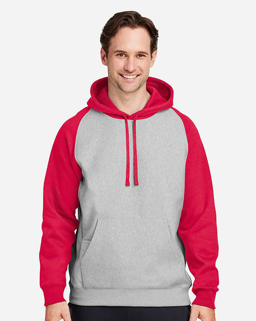 Team 365 TT96CB Unisex Zone HydroSport™ Heavyweight Colorblock Hooded Sweatshirt at GotApparel