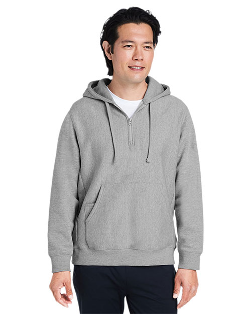 Team 365 TT97  Unisex Zone HydroSport™  Heavyweight Quarter-Zip Hooded Sweatshirt at GotApparel