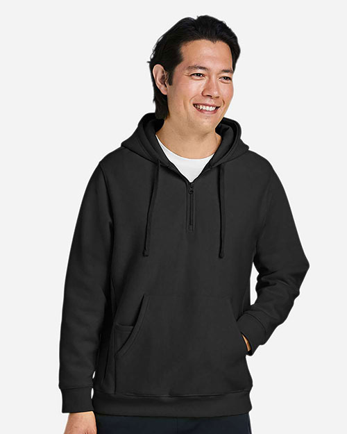 Team 365 TT97 Unisex Zone HydroSport™ Heavyweight Quarter-Zip Hooded Sweatshirt at GotApparel