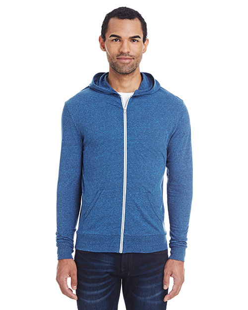 Threadfast Apparel 302Z Unisex 8.08 oz Triblend Full-Zip Light Hoodie at GotApparel