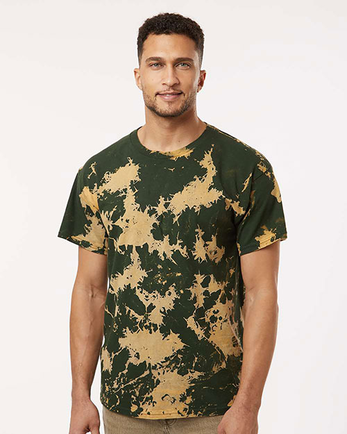 Tie-Dye 1385 Men 100% Ringspun Cotton Bleach-Out Tie-Dye T-Shirt at GotApparel