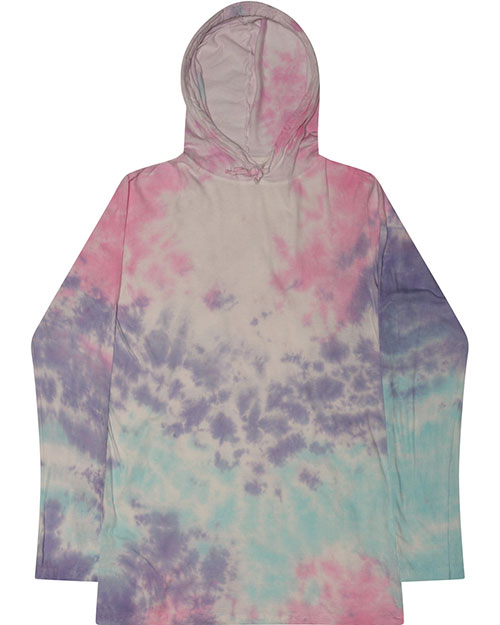 Tie-Dye 2777 Unisex Long Sleeve Hooded T-Shirt at GotApparel
