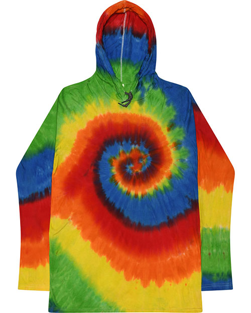 Tie-Dye 2777 Unisex Long Sleeve Hooded T-Shirt at GotApparel