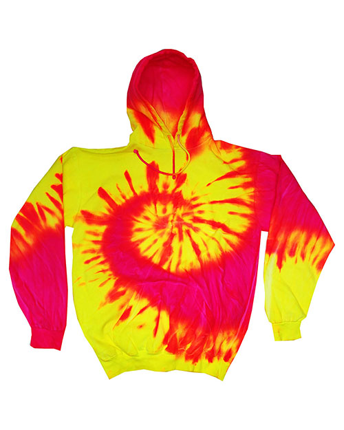 Tie-Dye CD8700Y Boys Fluorescent Tie-Dyed Pullover Hoodie at GotApparel