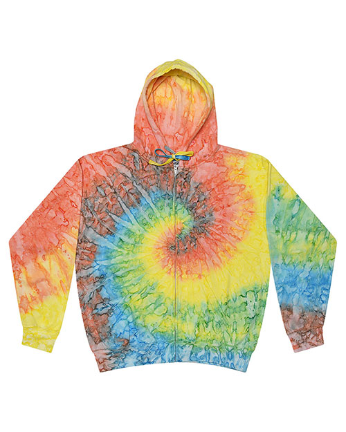 Tie-Dye CD8888 Men D Full-Zip Hooded Sweatshirt at GotApparel