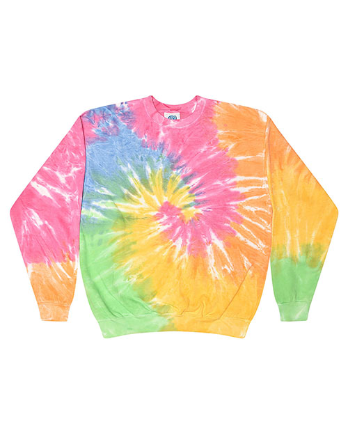 Tie-Dye H8100 Men 8.5 oz 80/20 crew neck fleece at GotApparel