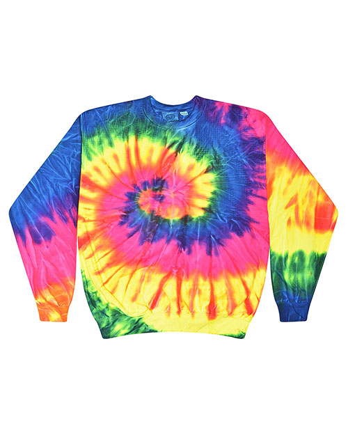 Tie-Dye H8100 Men 8.5 oz 80/20 crew neck fleece at GotApparel