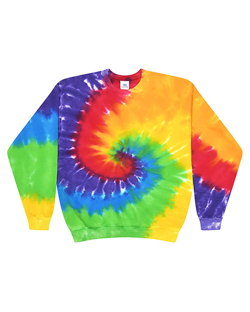 Tie-Dye H8100 Men 8.5 oz 80/20 crew neck fleece at GotApparel
