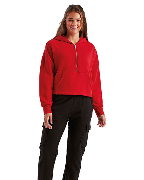 TriDri TD077  Ladies' Alice Half-Zip Hooded Sweatshirt at GotApparel