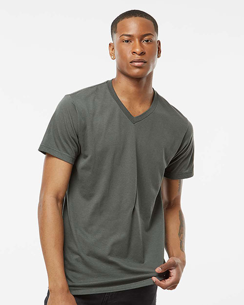 Tultex 207 Unisex Poly-Rich V-Neck T-Shirt at GotApparel