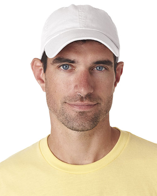 UltraClub 8102 Unisex Classic Cut Chino Cotton Twill Unconstructed Cap at GotApparel