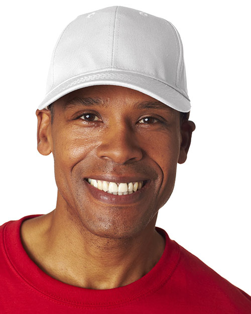 UltraClub 8121 Unisex Classic Cut Cotton Twill 6-Panel Cap at GotApparel