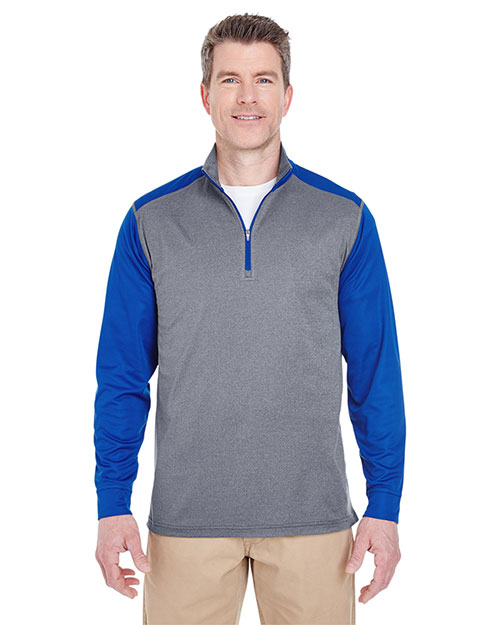 Ultraclub 8232 Men Cool & Dry Sport 2-Tone 1/4-Zip Pullover at GotApparel