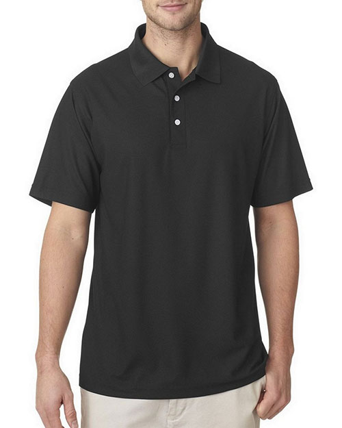 UltraClub 8240 Men Cool & Dry Pebble Knit Polo at GotApparel