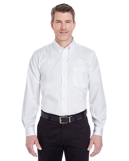 Ultraclub 8380 Men Noniron Pinpoint at GotApparel