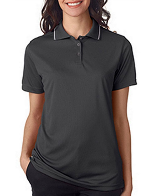 UltraClub 8394L Women Cool & Dry Sport Polo with Tipped Collar at GotApparel