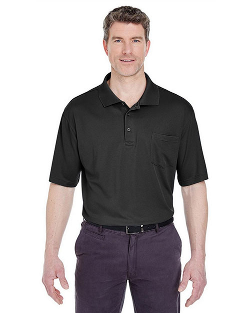 Ultraclub 8405P Men Cool & Dry Sport Polo With Pocket 6-Pack at GotApparel