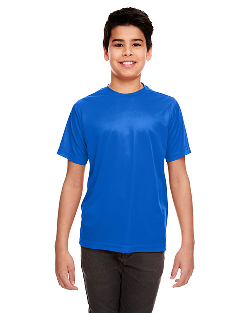 Ultraclub 8420Y Boys Cool & Dry Sport Performance Interlock Tee at GotApparel