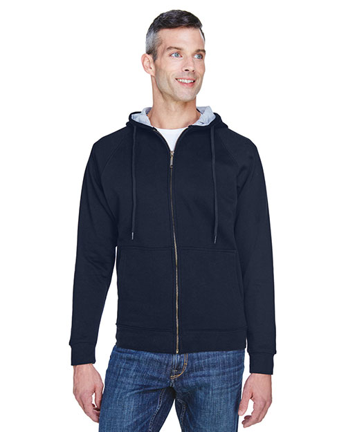 Ultraclub 8463 Men Rugged Wear Thermal-Lined Full-Zip Hooded Fleece at GotApparel