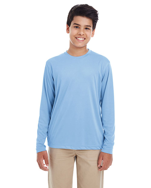 Ultraclub 8622Y Boys Youth Cool & Dry Performance Long-Sleeve Top at GotApparel
