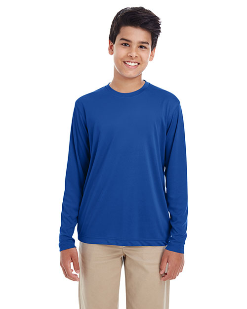 Ultraclub 8622Y Boys Youth Cool & Dry Performance Long-Sleeve Top at GotApparel