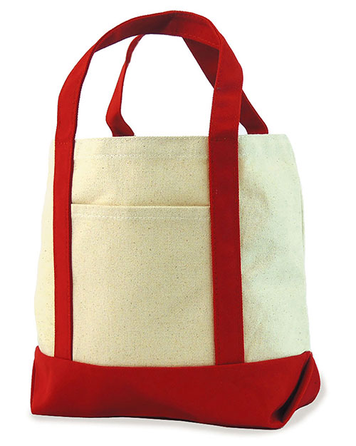 UltraClub 8867 Unisex Seaside Canvas Boat Tote at GotApparel